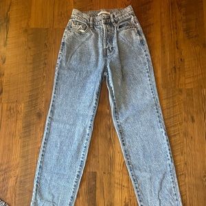 Pacsun Denim Jeans High Rise Straight Leg size 22